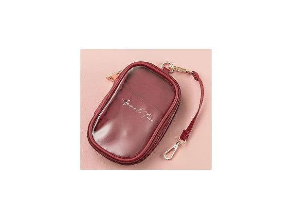 Oshi Katsu: Leather-Like Pouch for Acrylic Stands (Red)