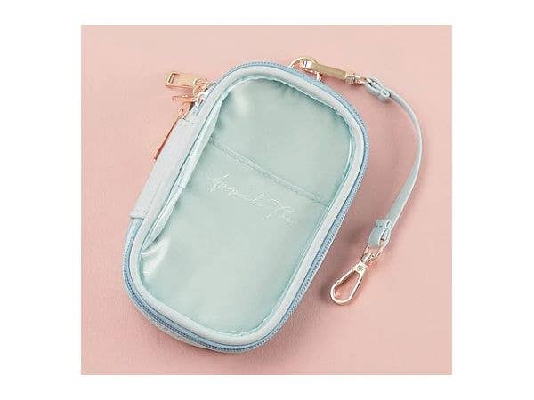 Oshi Katsu: Leather-Like Pouch for Acrylic Stands (Light Blue)