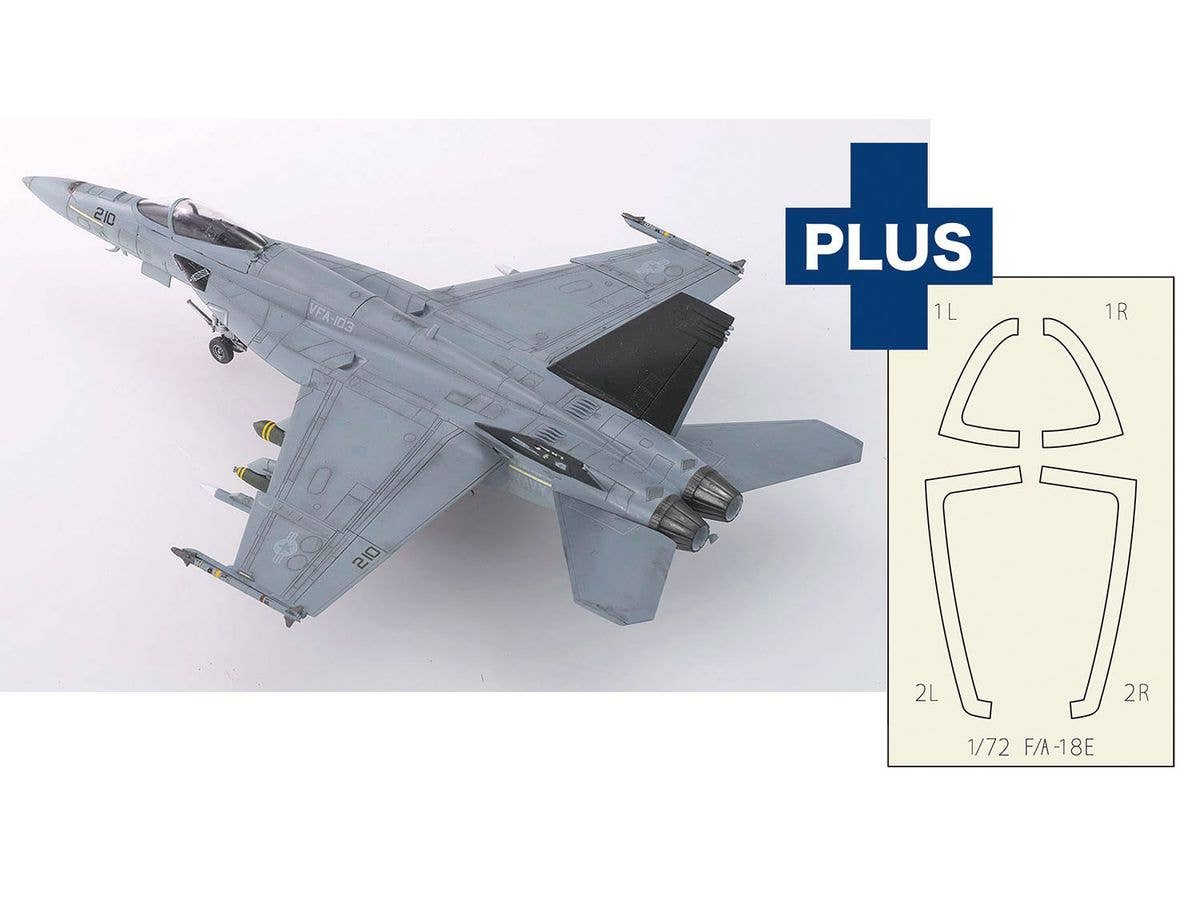 US Navy Carrier-Based Fighter F / A-18E Super Hornet VFA-103 Jolly Rogers ( Masking decals included )