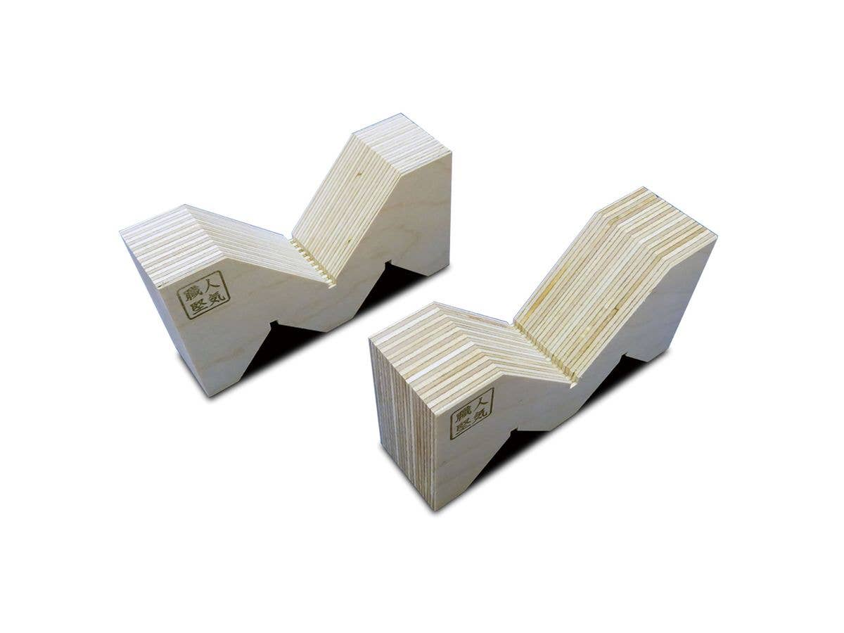 Shokunin Katagi Wooden M-Shaped Block Large Size