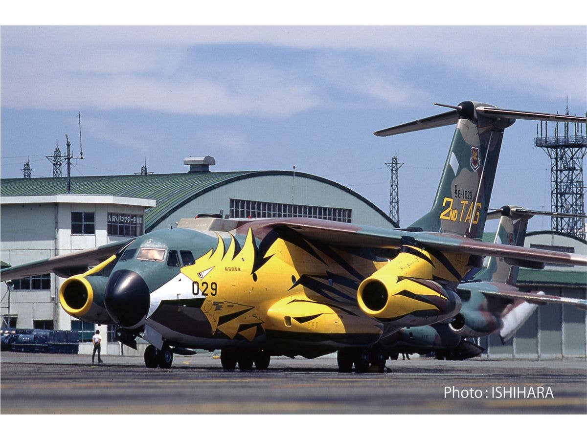 Japan Air Self-Defense Force C-1 transport aircraft, 2nd Transport Air Wing, 1998, painted to commemorate the 40th anniversary of the unit's establishment.
