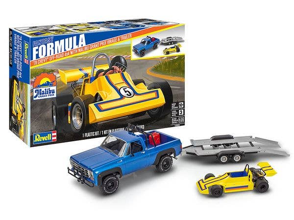 78 Chevy 4x4 Pickup + Malibu GP Virage Trailer