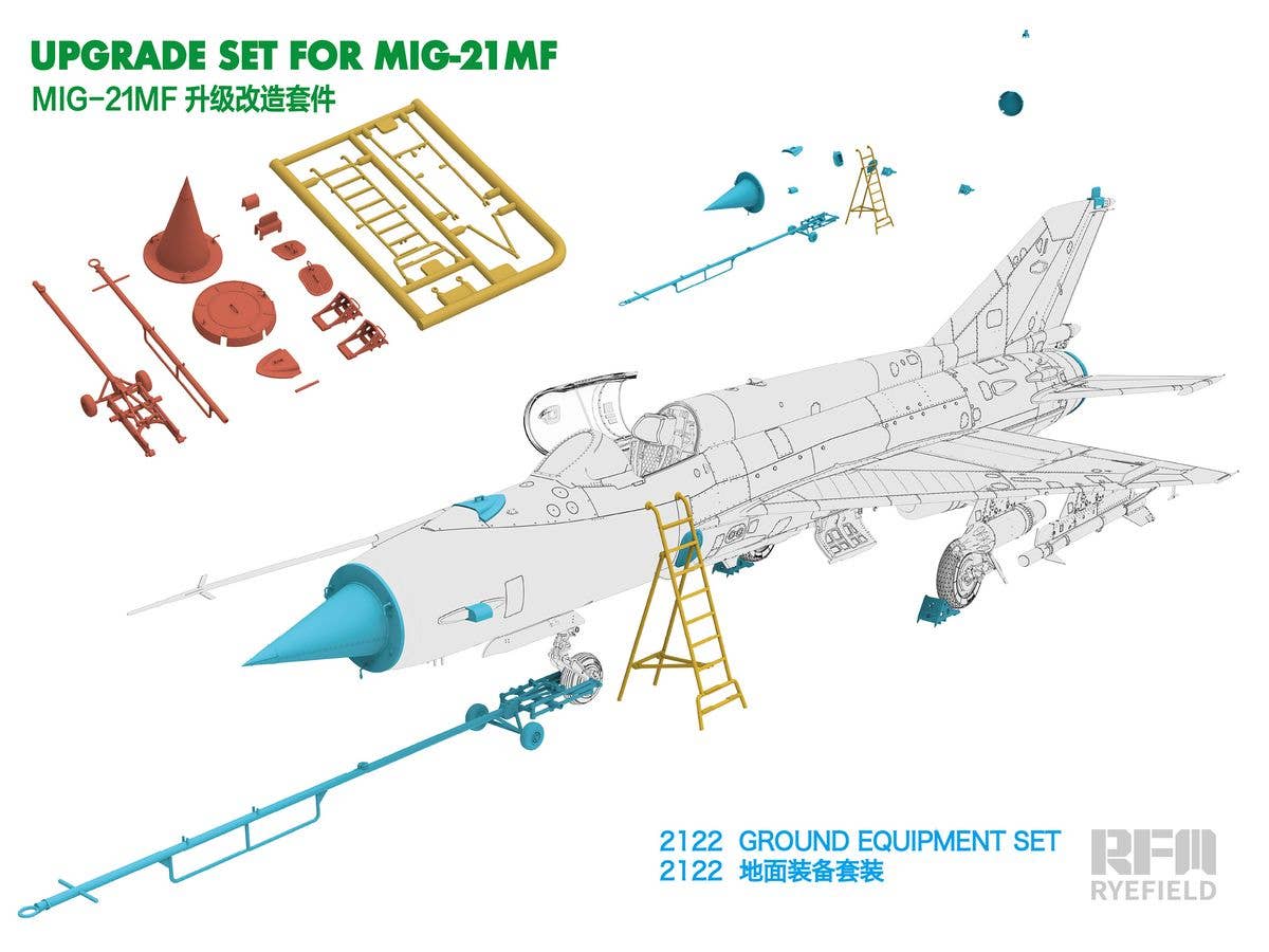 MiG-21MF GROUND EQUIPMENT SET, 3D PRINTED