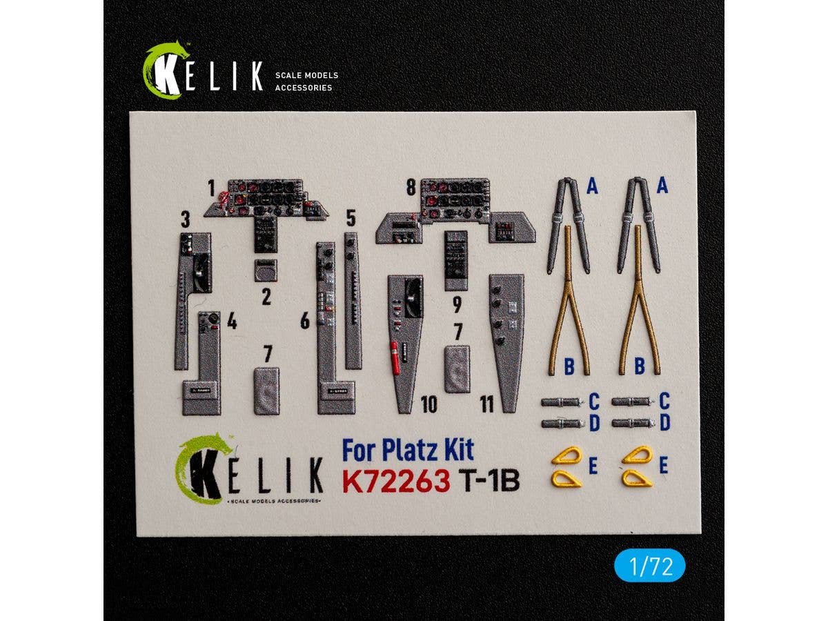 T-1B - interior 3D decals for Platz kit