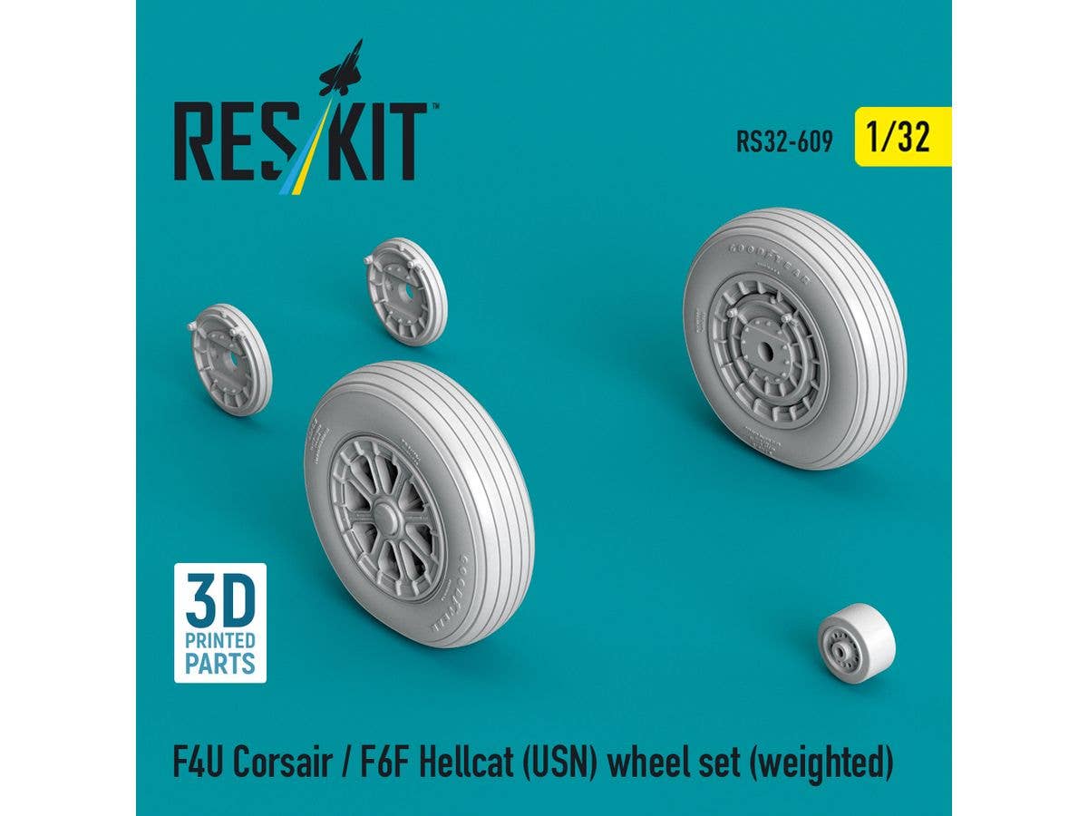 F4U Corsair/F6F Hellcat (USN) weighted wheel set