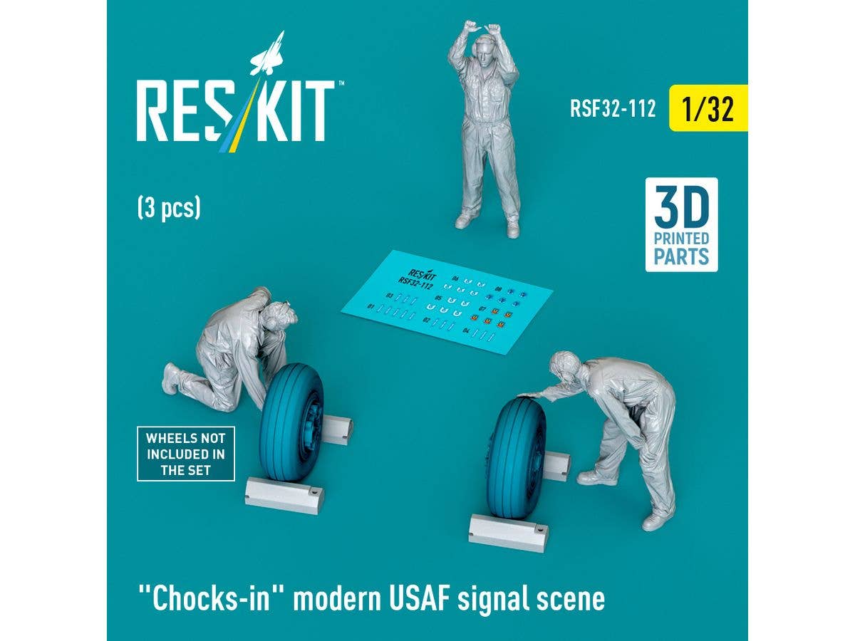 Chocks-in modern USAF signal scene (3 pcs)