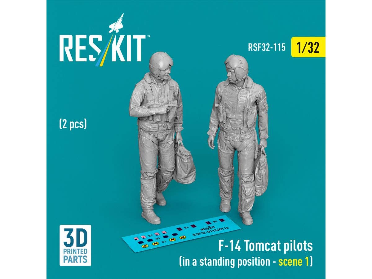 F-14 Tomcat pilots (in a standing position - scene 1) (2 pcs)