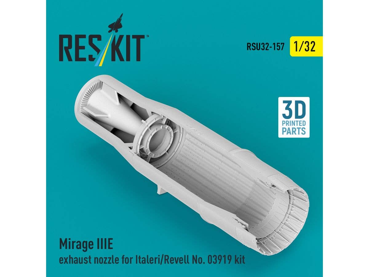 Mirage IIIE exhaust nozzle for Italeri/Revell No. 03919 kit