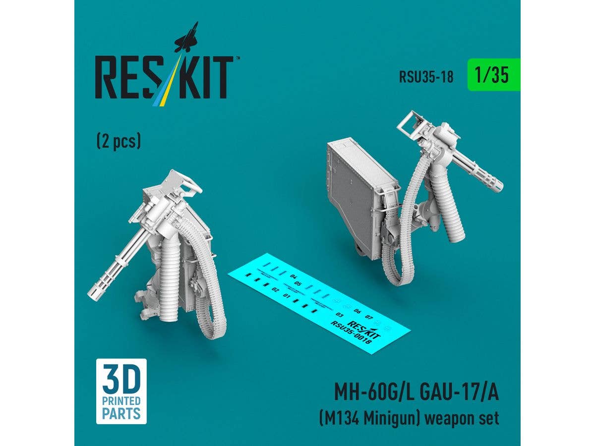 MH-60G/L GAU-17/A (M134 Minigun) weapon set (2 pcs)