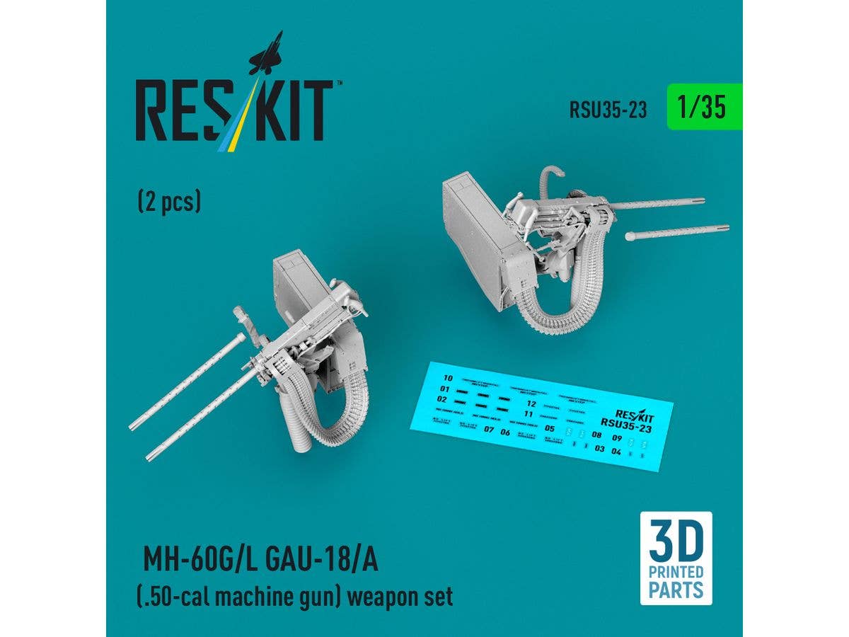 MH-60G/L GAU-18/A (.50-cal machine gun) weapon set (2 pcs)