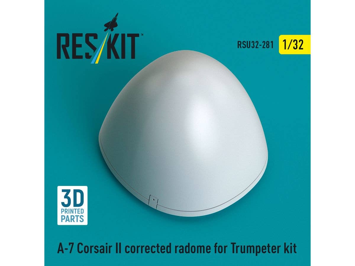 A-7 Corsair II corrected radome for Trumpeter kit