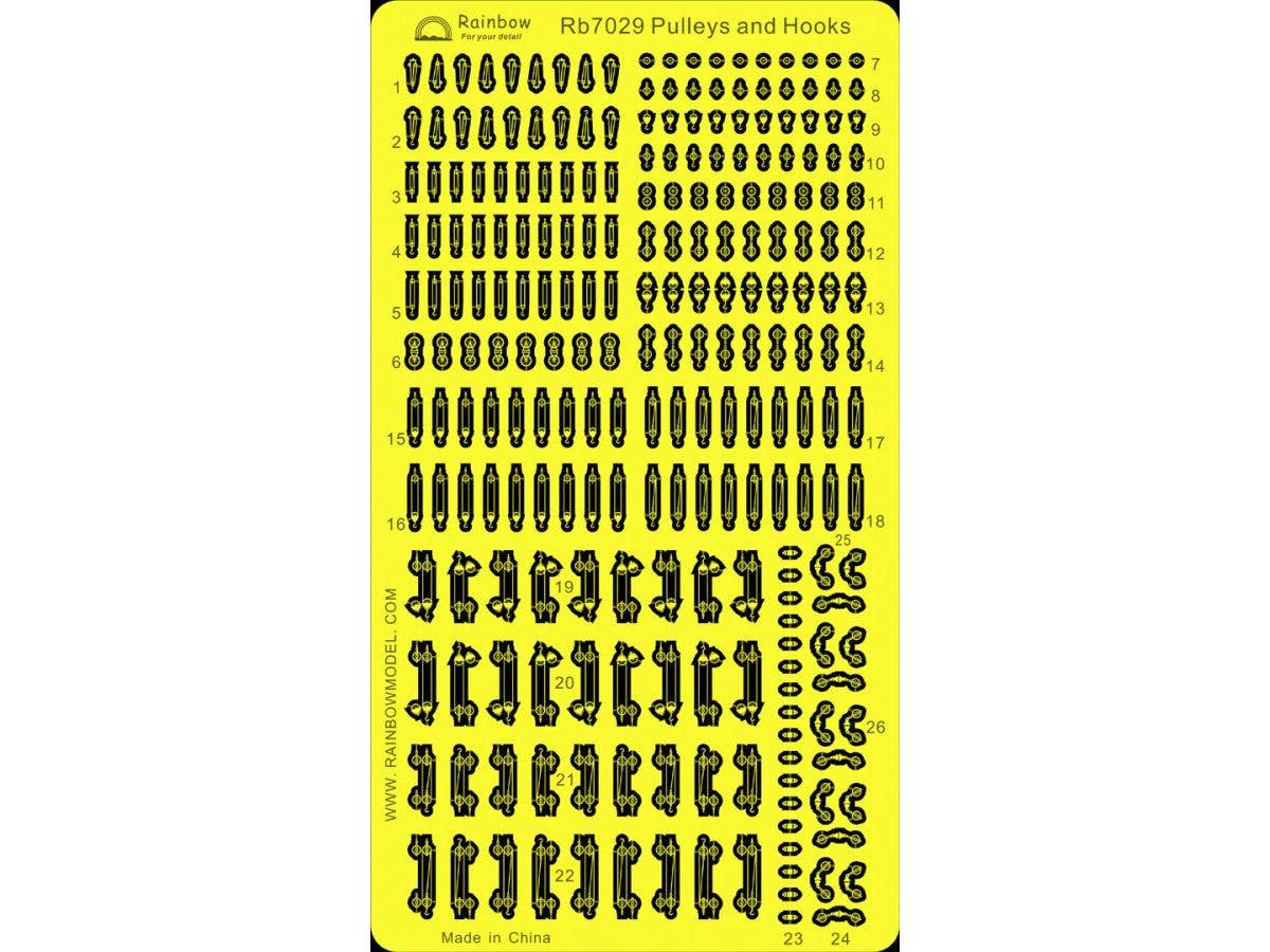 Universal Hanging Hooks & Pulleys Set (24 Types, 8-9pcs Each)