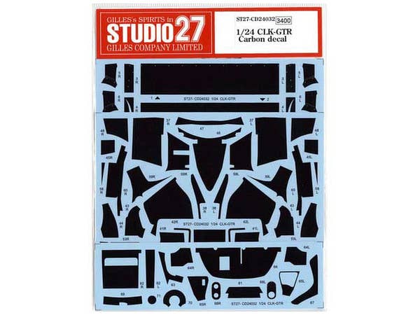 Mercedes Benz CLK-GTR Carbon Decal (for Tamiya)