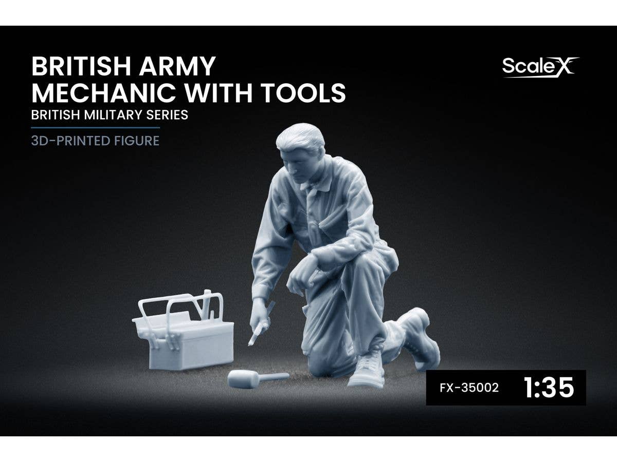 British Army Mechanic with Tools