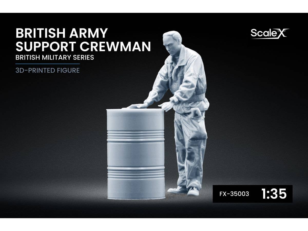British Army Support Crewman