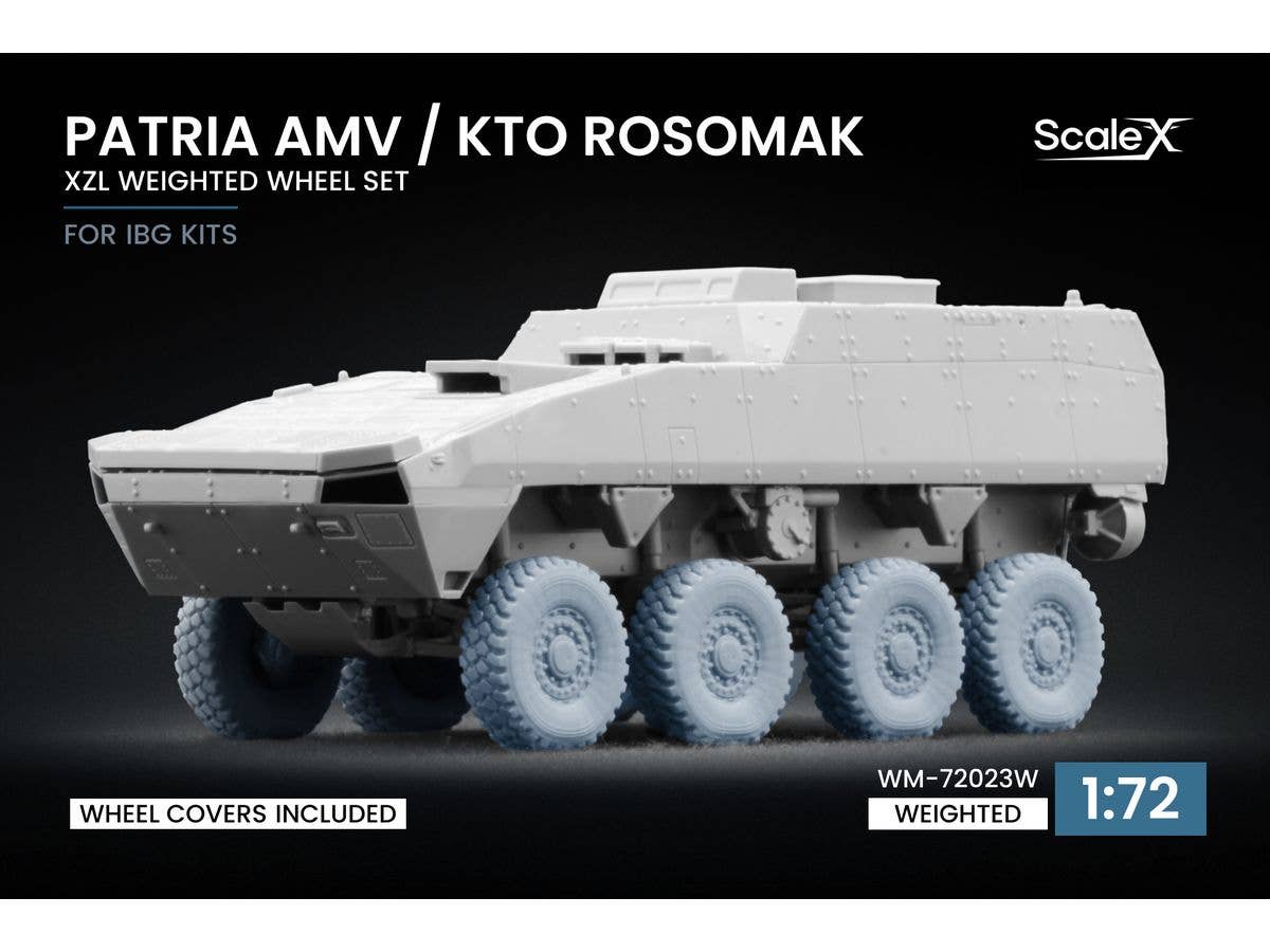 Patria AMV / KTO ROSOMAK XZL Weighted wheel set (for IBG)