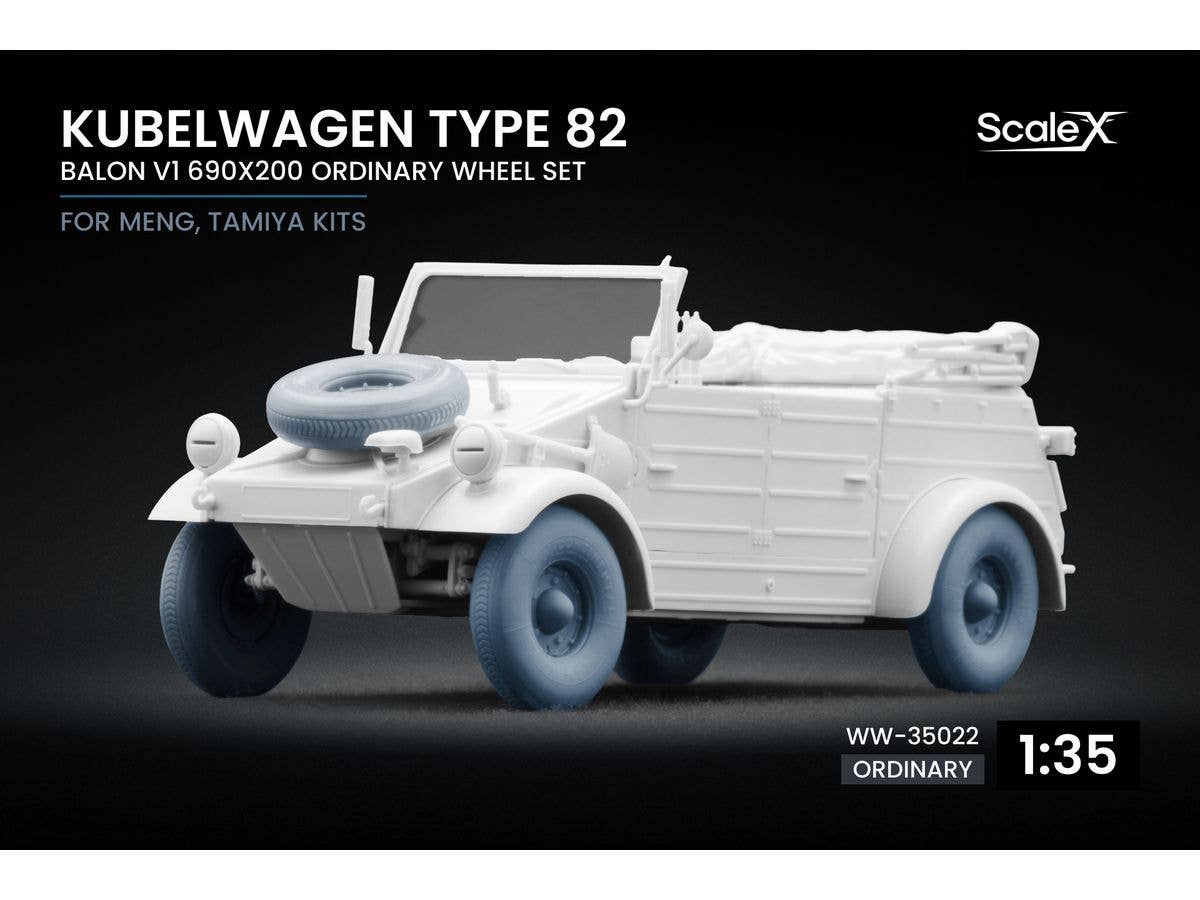 Kubelwagen type 82 Balon 1 Ordinary wheel set ( for Meng,Tamiya)
