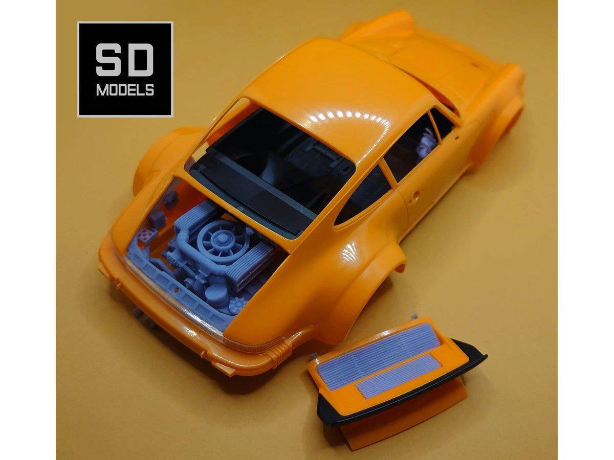 Porsche 934 (Build-in Engine for Tamiya) Additional Parts, Tamiya Compatible, 3D Printed
