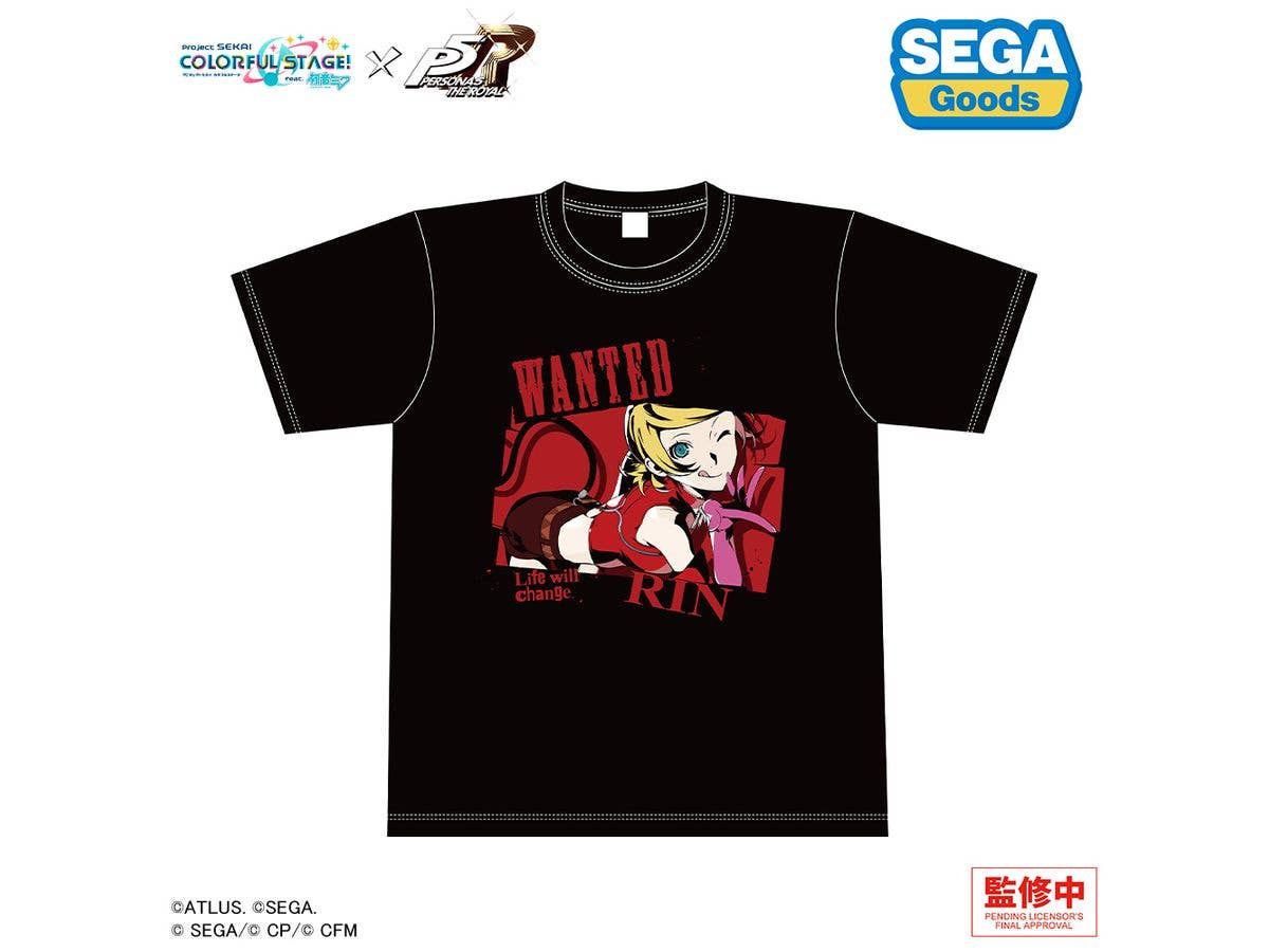 Project Sekai Colorful Stage! feat. Hatsune Miku x Persona 5 The Royal: Graphic T-Shirt Kagamine Rin