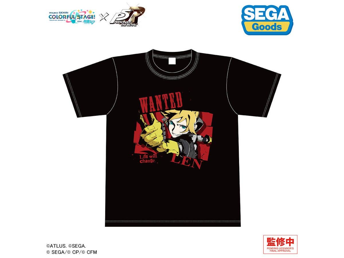 Project Sekai Colorful Stage! feat. Hatsune Miku x Persona 5 The Royal: Graphic T-Shirt Kagamine Len