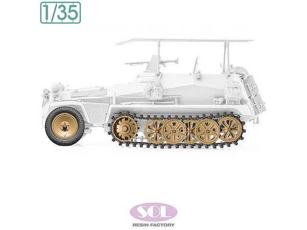 German Sd.kfz.250/3 Weighted Wheels & Track Detail-Up Set (for Tamiya)