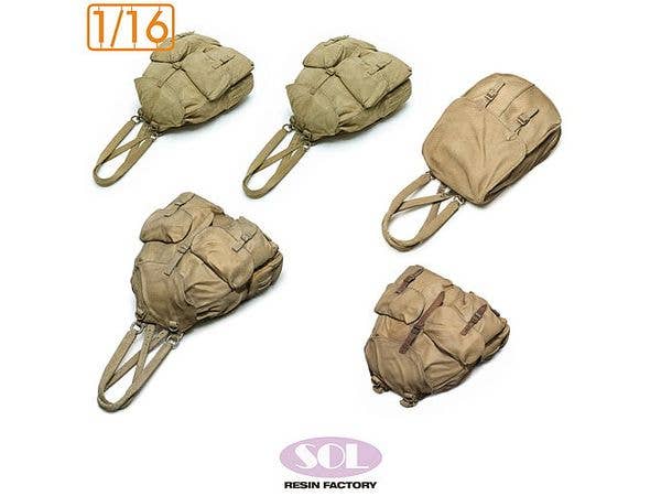 WWII German Rucksack Set for Sd.kfz.250/3 - 5pcs