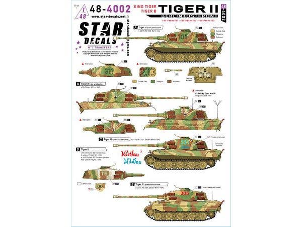 King Tiger - Tiger II. SS-units on the Eastern Front and in Berlin. s.SS-Pz.Abt. 501, s.SS-Pz.Abt. 502, s.SS-Pz.Abt. 503.