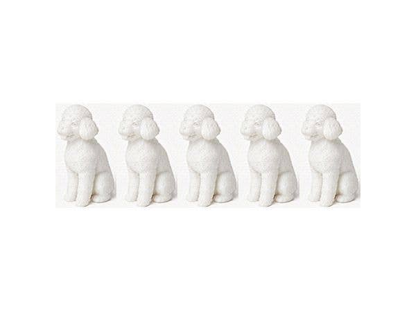 Toy Poodle Sitting (Set of 5)