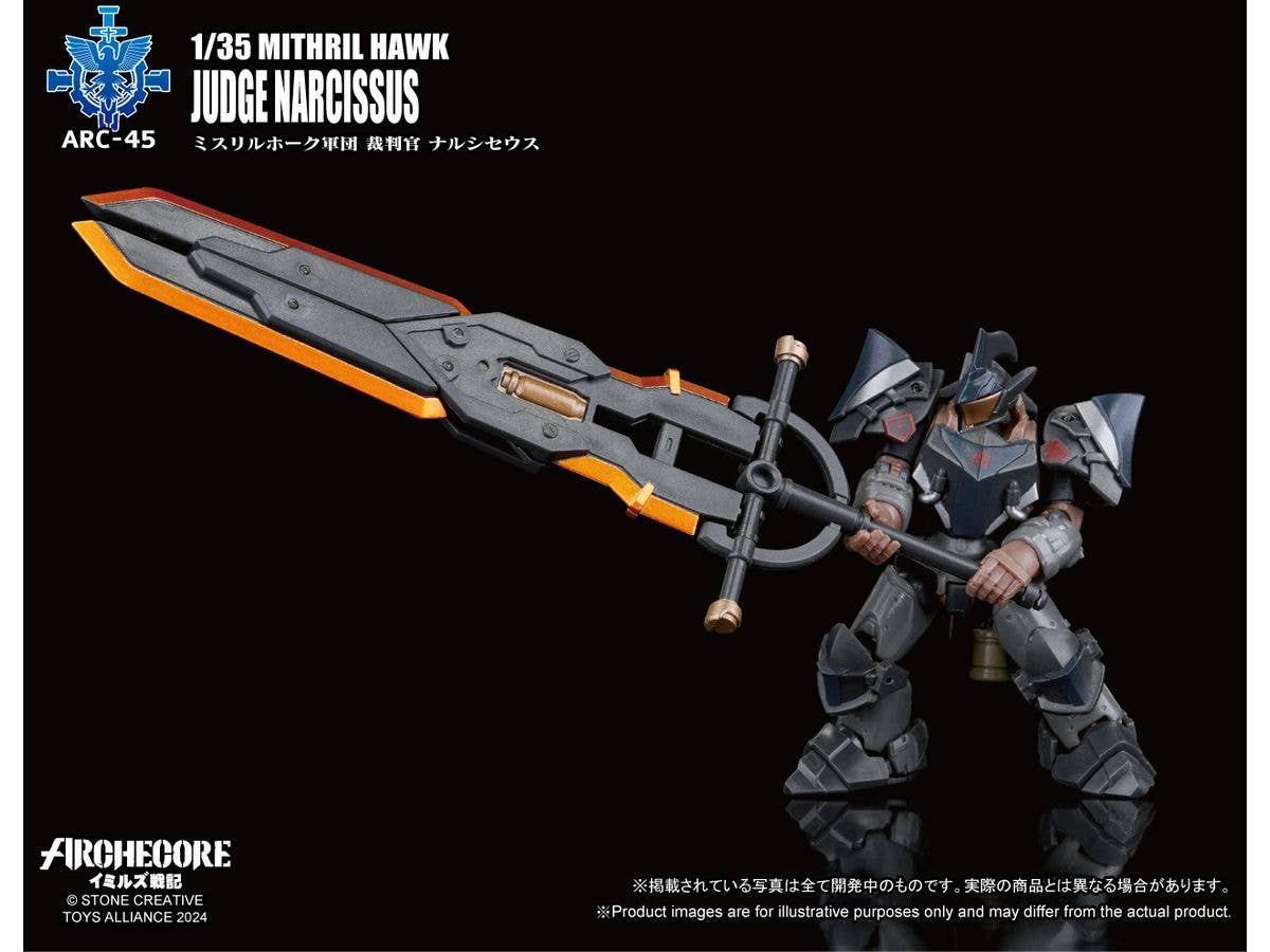 ARC-45 ARCHECORE-Saga of Ymirus Mithril Hawk Judge Narcissus