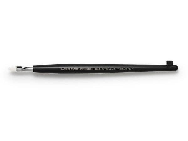 Tamiya Modeling Brush HG II Rounded Flat Brush Soft (Medium)