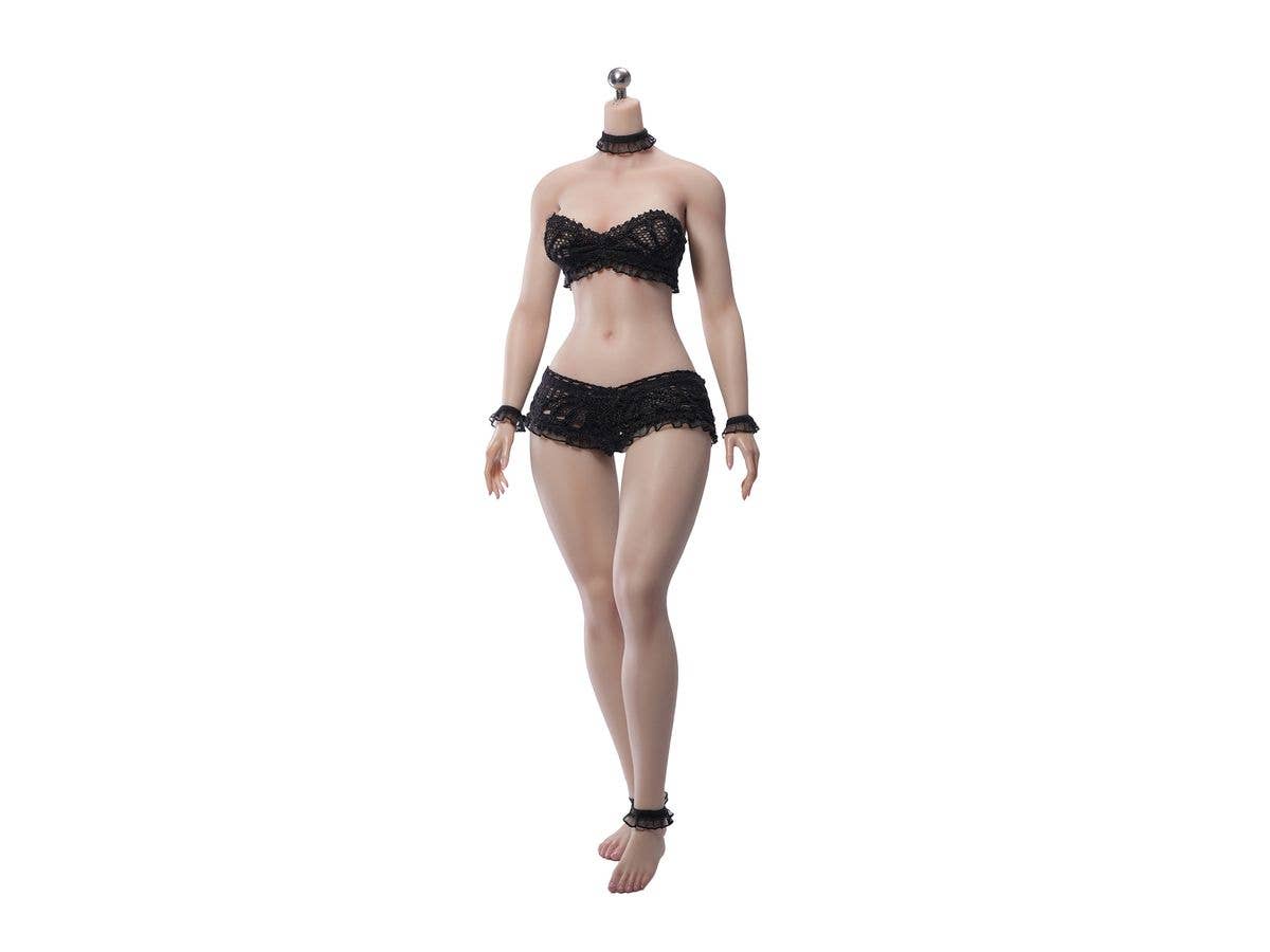 TB League Super Flexible Female Seamless Body, Slim Waist & Curvy, Headless, Detachable Ankles, Suntan