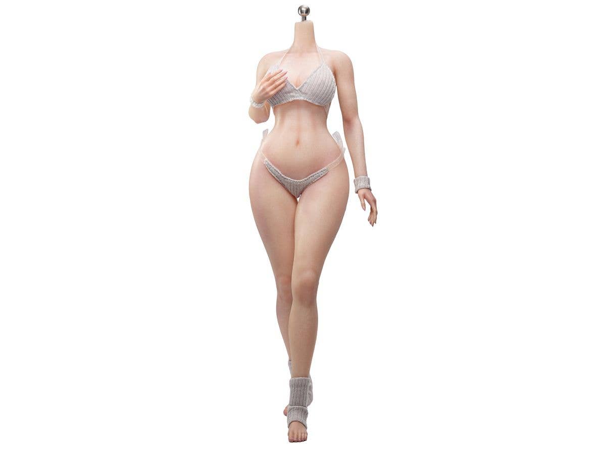 TB League Super Flexible Female Seamless Body Narrow Shoulders & Curvy Hips Headless / Large Bust / Pale Skin 002