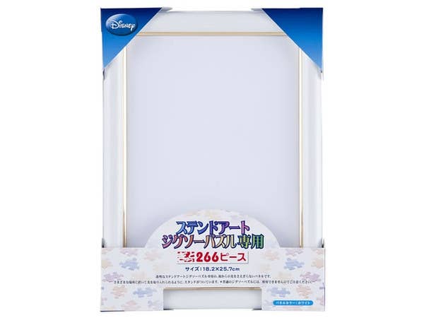 Disney Stained Art Jigsaw Panel (for Gyutto 266pcs Puzzle) White: 18.2 x 25.7cm