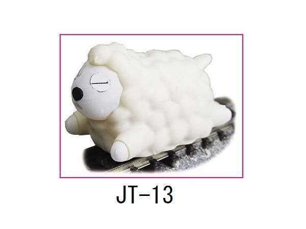 Joke Train Series: Me-tetsu Nemureiru (Sleeping Rail) Adult Sheep White Face (with Motor)