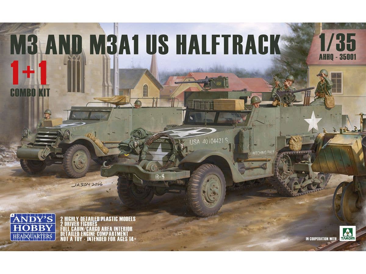M3 and M3A1 U.S. Halftrack 1 + 1 Combo Kit