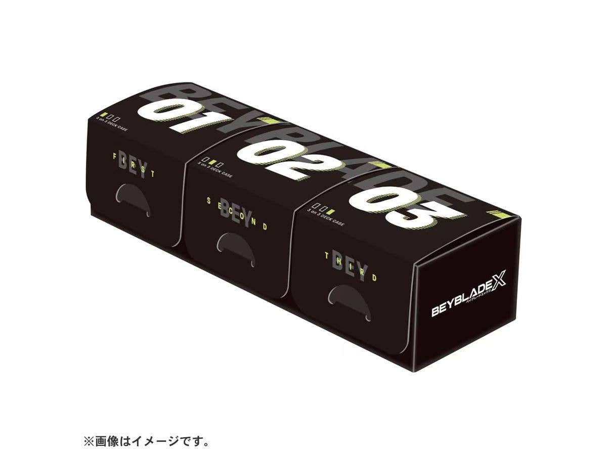 BEYBLADE X BX-57 3on3 Deck Case Black Ver.