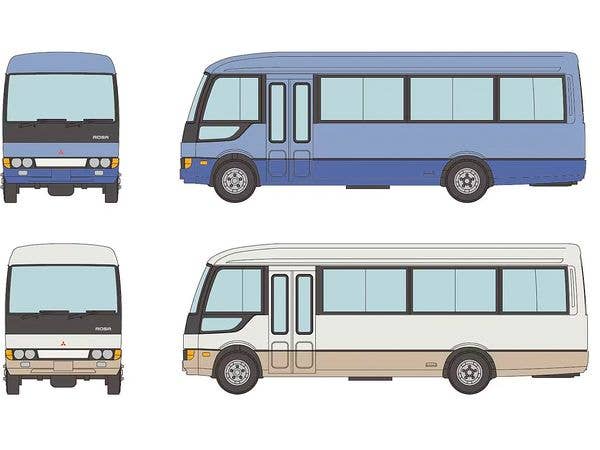 The Bus Collection Mitsubishi Fuso Rosa Microbus Set Of 2
