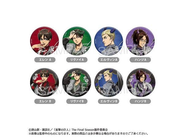 Attack on Titan Foil-Stamped Pin Badge DEVIL Ver. 1 Box (8 pieces)