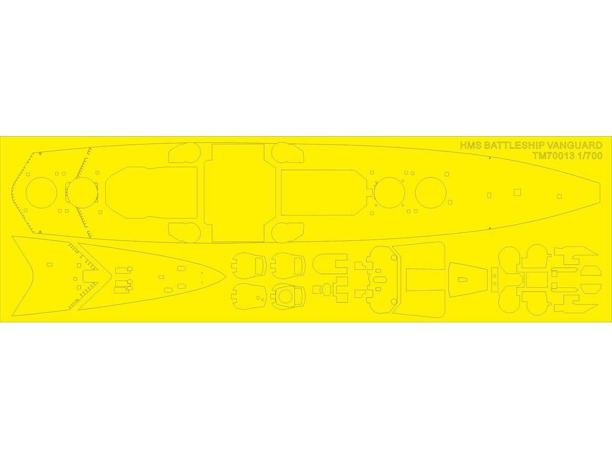H.M.S. Battleship Vanguard Cover paper