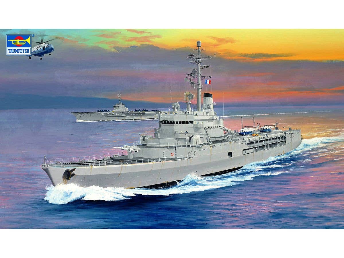 French Navy Helicopter Carrier Jeanne d'Arc 1964