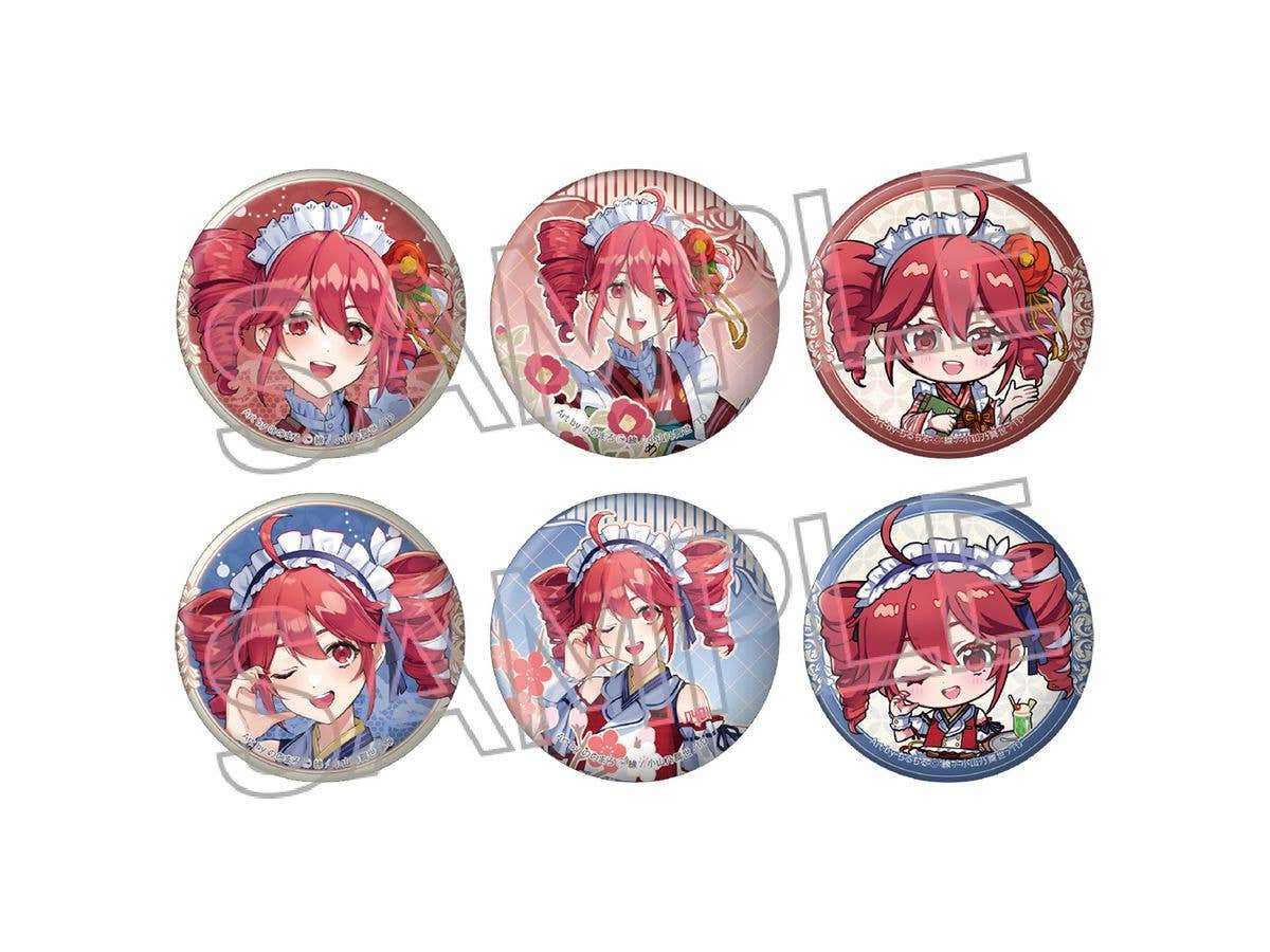 Teto Kasane: Japanese Modern Cafe Can Badge 1 Box (6 pieces)