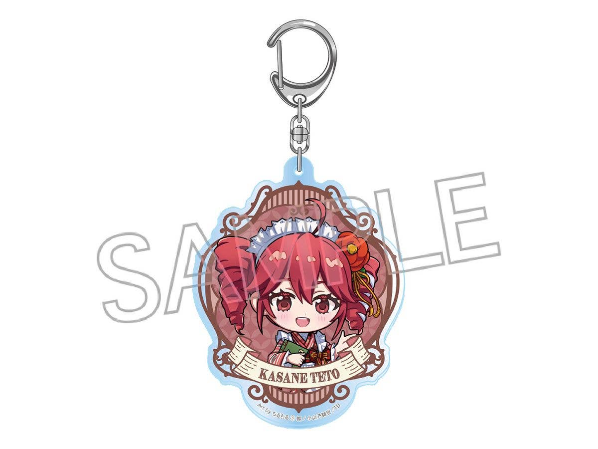 Kasane Teto: Japanese Modern Cafe Acrylic Keychain - Deformed A