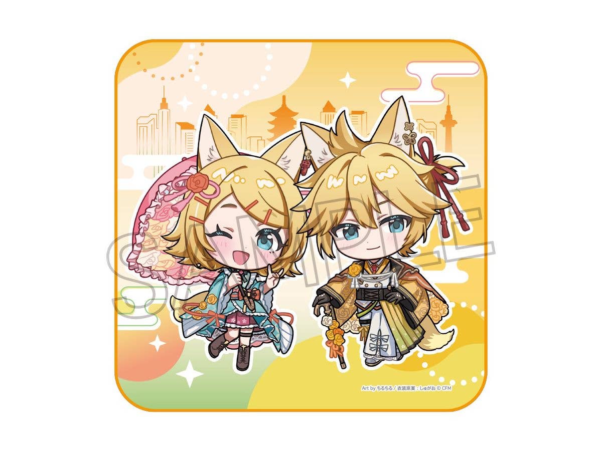 Hatsune Miku: Hyakki Yako -Kaido Sanpo- Mini Towel Kagamine Rin & Kagamine Len