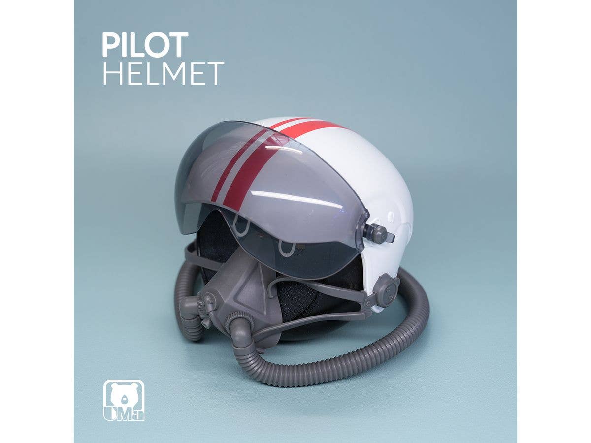 Flight Helmet Decorative Ornament (white)