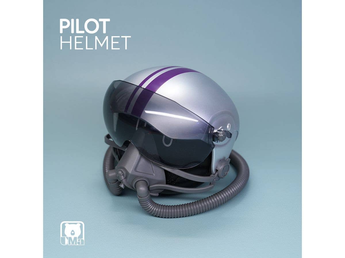 Flight Helmet Decorative Ornament (moonlight silver)