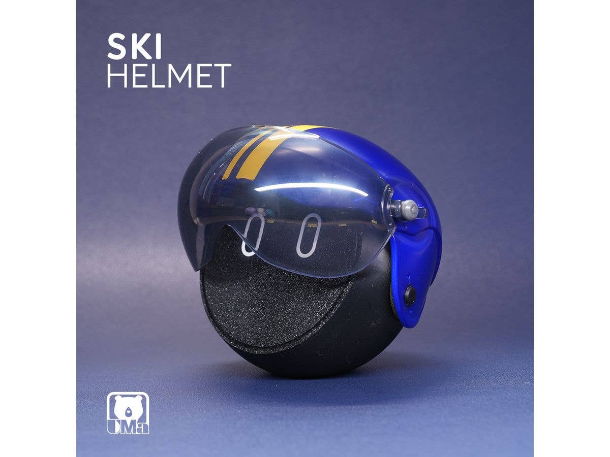 Ski Helmet Decorative Ornament (prussian blue)