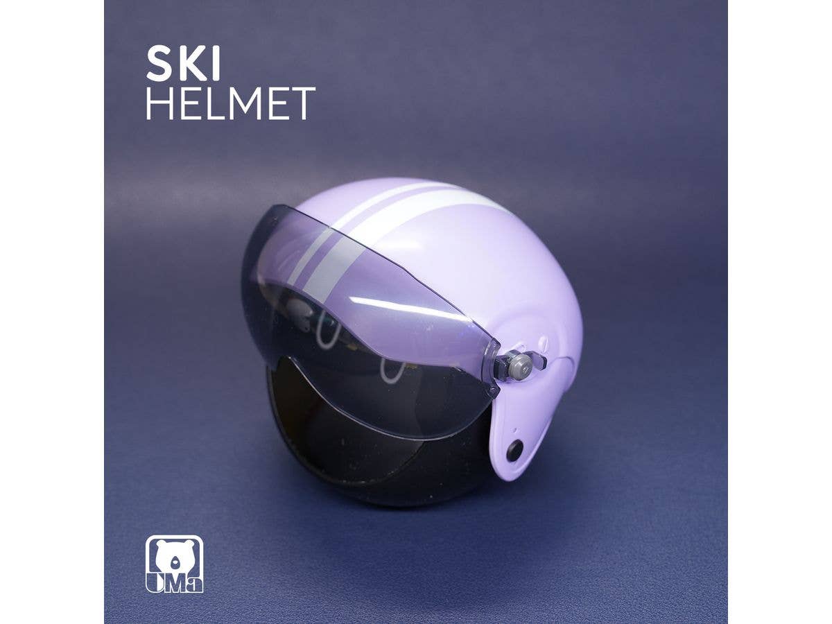 Ski Helmet Decorative Ornament (sky violet)