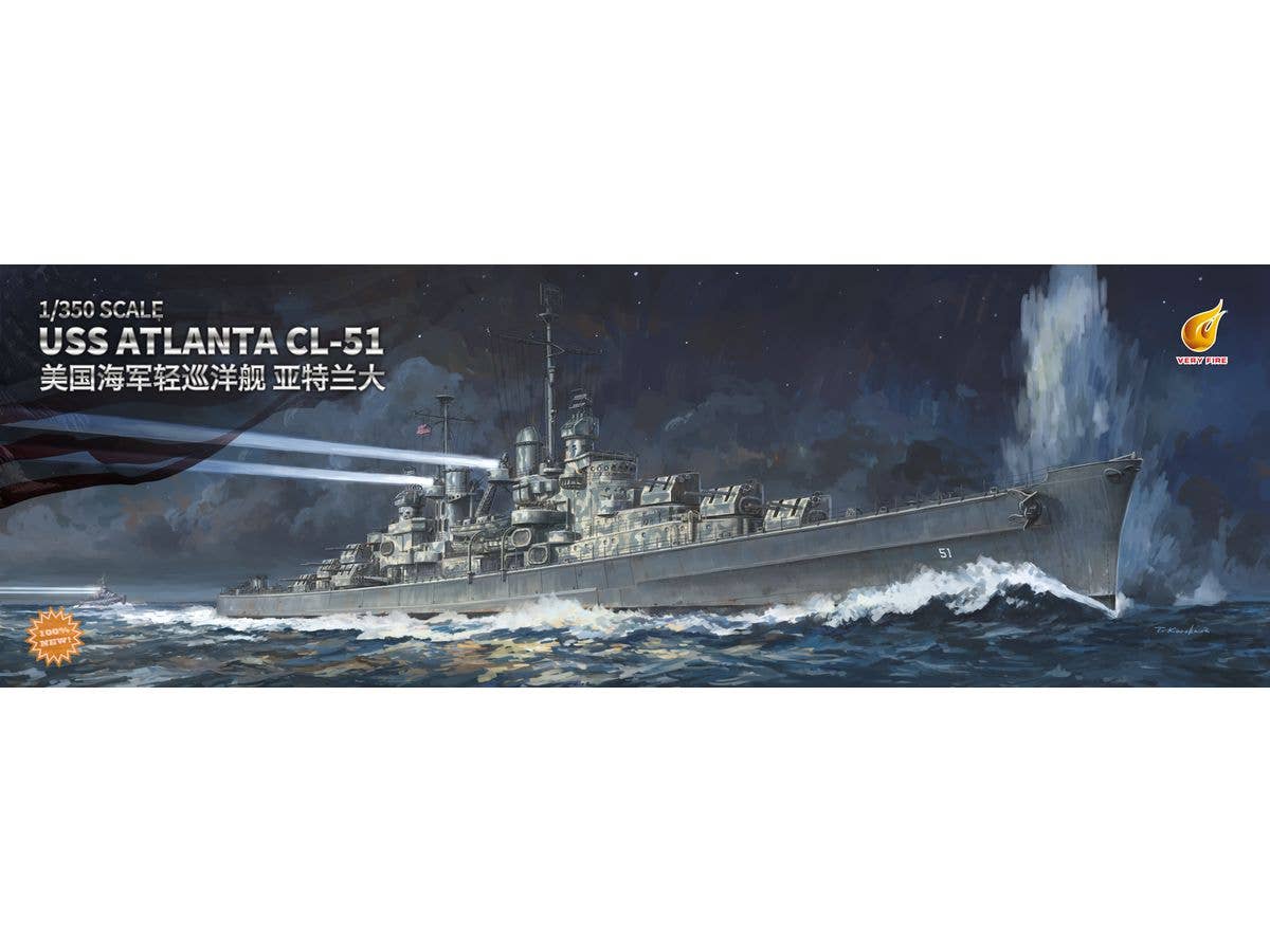 US Navy Light Cruiser USS Atlanta CL-51 Standard Version NEW TOOLING