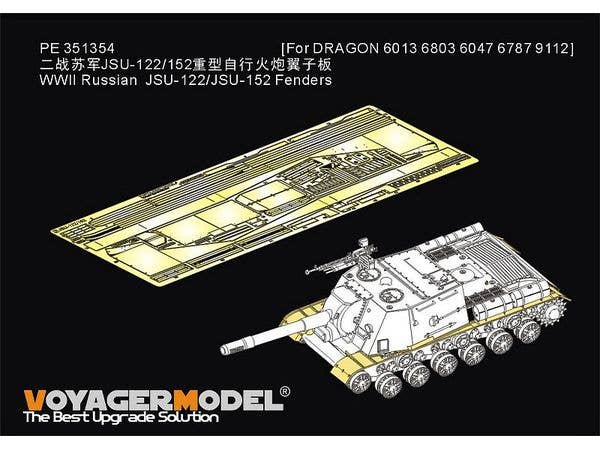 WWII Russian JSU-122/JSU-152 Fenders (For DRAGON 6013 6803 6047 6787 9112)