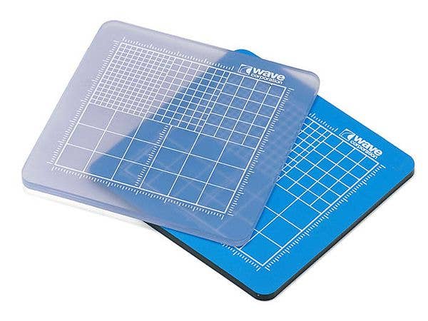 Mini Cutting Mat (Set of 2: Blue & Semi-Transparent)